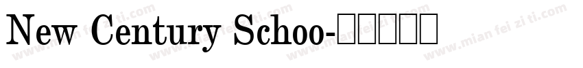 New Century Schoo字体转换